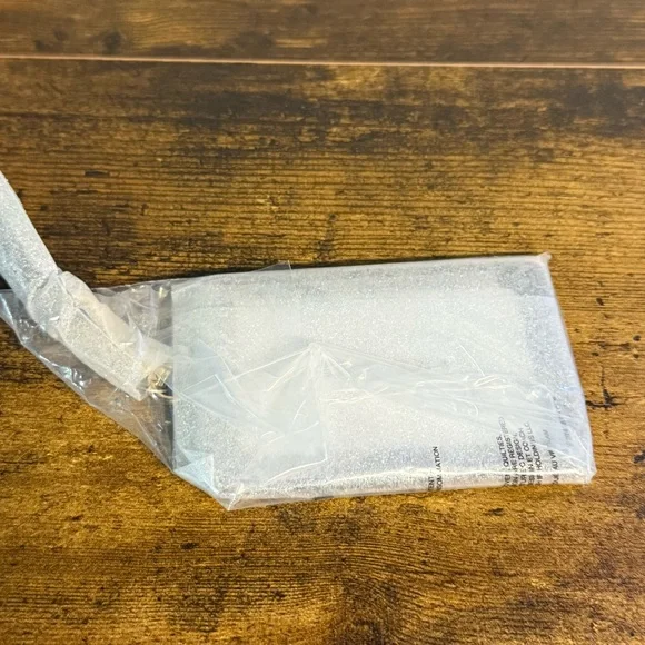 NEW - Coach Black Crossgrain Black Leather Lanyard-2 Credit Card Slots - Picture 4 of 4